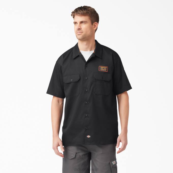 Dickies رجال قميص Traeger Ultimate Grill أسود (bk) ملابس العمل 8444792