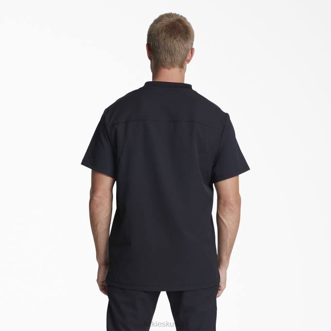 Dickies رجال ديناميكس سنفرة برقبة على شكل حرف V وجيب بسحاب أسود (أسود) ثياب 84441246