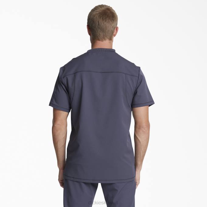 Dickies رجال ديناميكس سنفرة برقبة على شكل حرف V وجيب بسحاب بيوتر رمادي (بيو) ثياب 84441253
