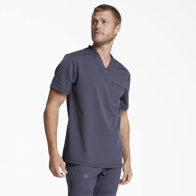 Dickies رجال ديناميكس سنفرة برقبة على شكل حرف V وجيب بسحاب بيوتر رمادي (بيو) ثياب 84441253
