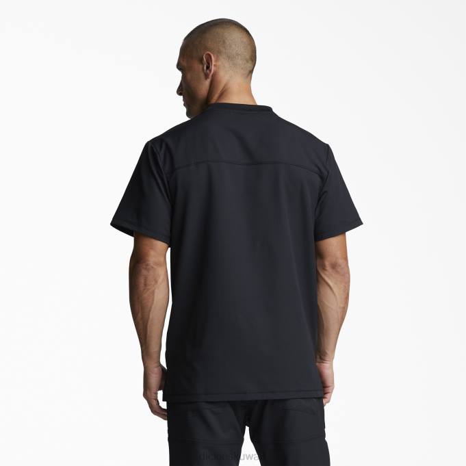 Dickies رجال بلوزة مقشر برقبة على شكل حرف V من ديناميكس أسود (أسود) ثياب 84441351