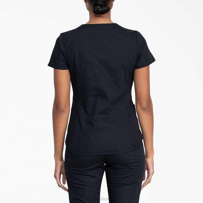 Dickies نحيف بلوزة برقبة على شكل حرف V من إي دي إس أسود (بلك) ثياب 84442592