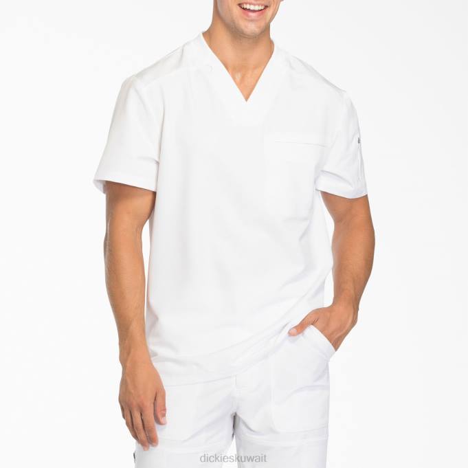 Dickies رجال ديناميكس سنفرة برقبة على شكل حرف V وجيب بسحاب أبيض (dwh) ثياب 84441249