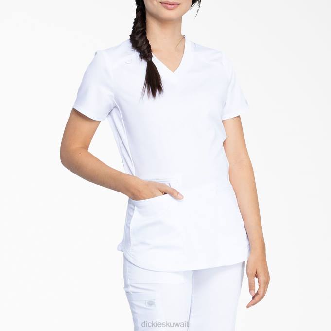 Dickies نحيف توازن فرك على شكل V مع جيب بسحاب أبيض (dwh) ثياب 84442476