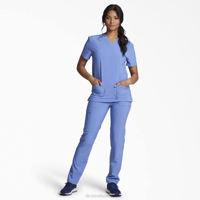 Dickies رجال سنفرة برقبة على شكل V للجنسين من eds Essentials سقف أزرق (cbl) ثياب 84441401