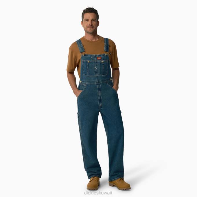 Dickies رجال وزرة مريلة النيلي لون تراثي متوسط ​​(a1q) ثياب 84441214