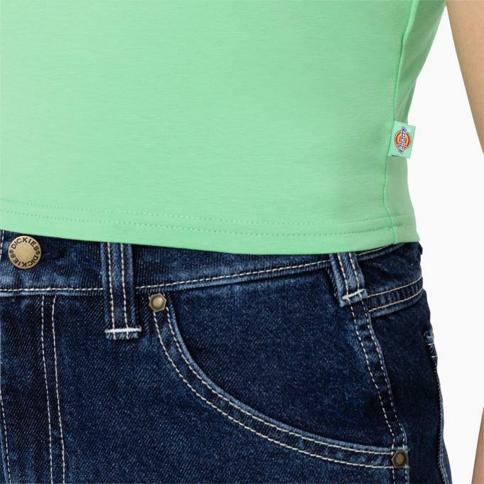 Dickies نحيف تي شيرت قصير بشعار وادي القيقب التفاح والنعناع (ar2) ثياب 84442094