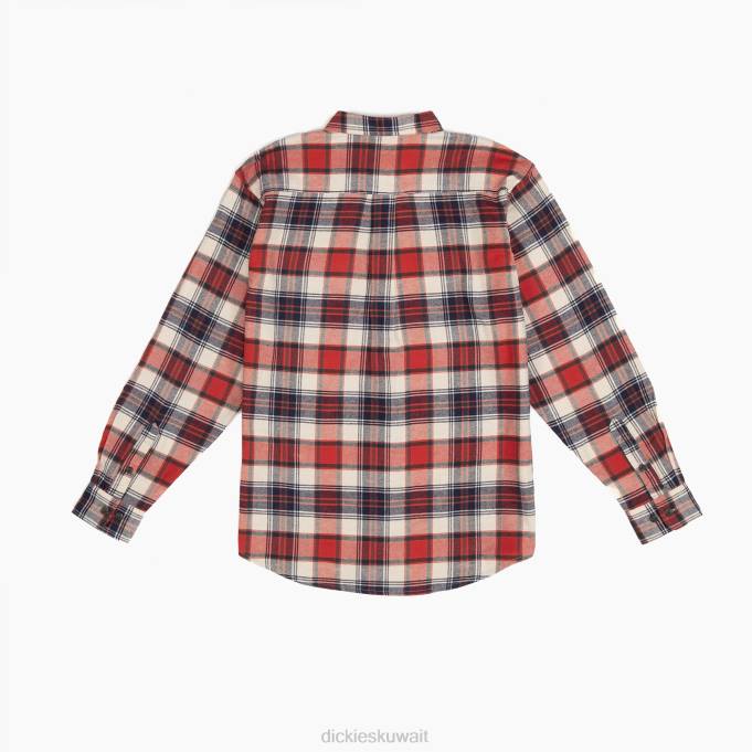 Dickies رجال فليكس قميص طويل الأكمام الفانيلا الحمم المنصهرة / دقيق الشوفان المنقوش (b2g) ملابس العمل 8444724