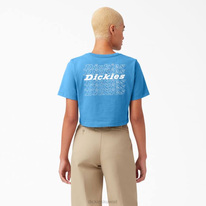 Dickies نحيف تي شيرت قصير برسومات الكوبالت اللامع (b2t) ثياب 84442148