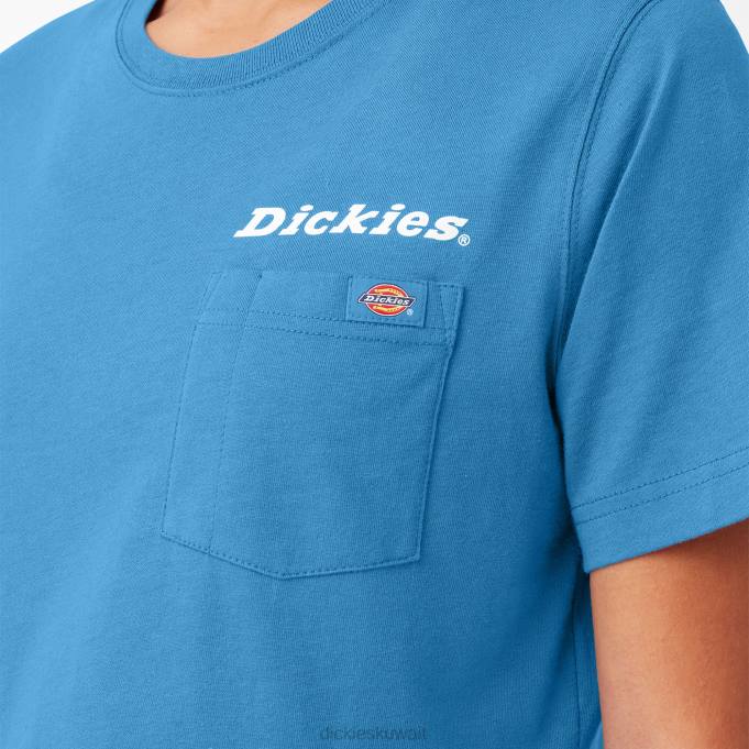 Dickies نحيف تي شيرت قصير برسومات الكوبالت اللامع (b2t) ثياب 84442148