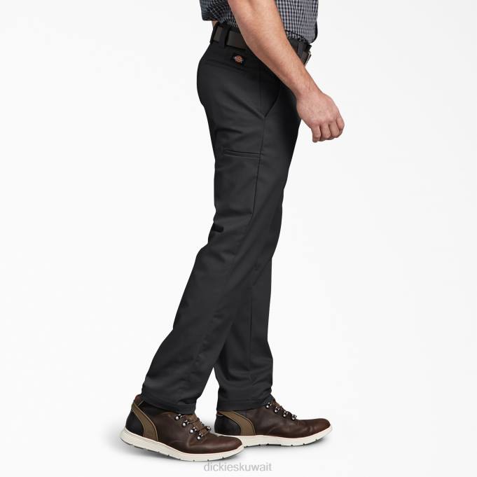 Dickies رجال بنطلون عمل جيب متعدد الاستخدامات ذو قصة ضيقة وأرجل مدببة أسود (bk) ملابس العمل 8444108