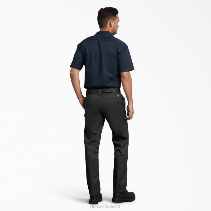 Dickies رجال سروال العمل يتأهل أسود (bk) ملابس العمل 8444113