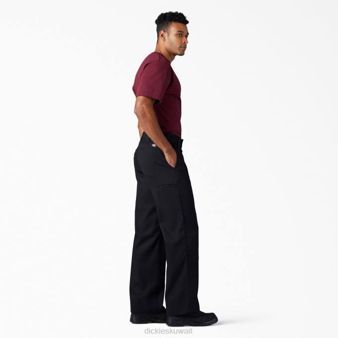 Dickies رجال فليكس سروال عمل مزدوج الركبة أسود (bk) ملابس العمل 8444132