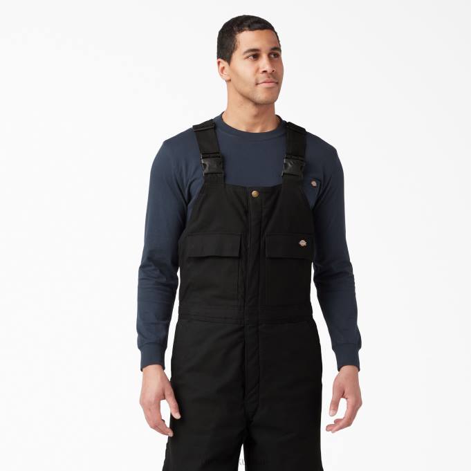 Dickies رجال وزرة مريلة معزولة بطة غطى بالرمل أسود (bk) ثياب 84441438
