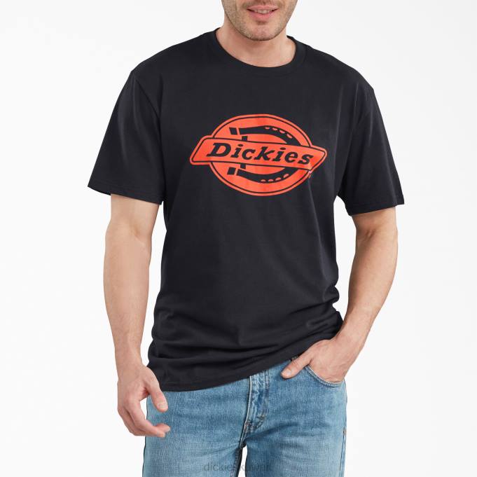 Dickies رجال تي شيرت بأكمام قصيرة أسود (bk) ثياب 8444840