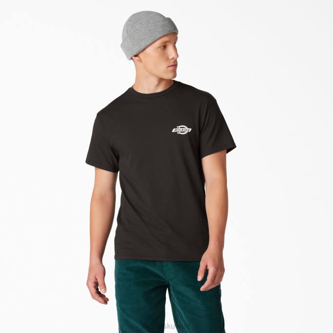 Dickies رجال تي شيرت بتصميم تراثي أسود (bk) ثياب 8444903