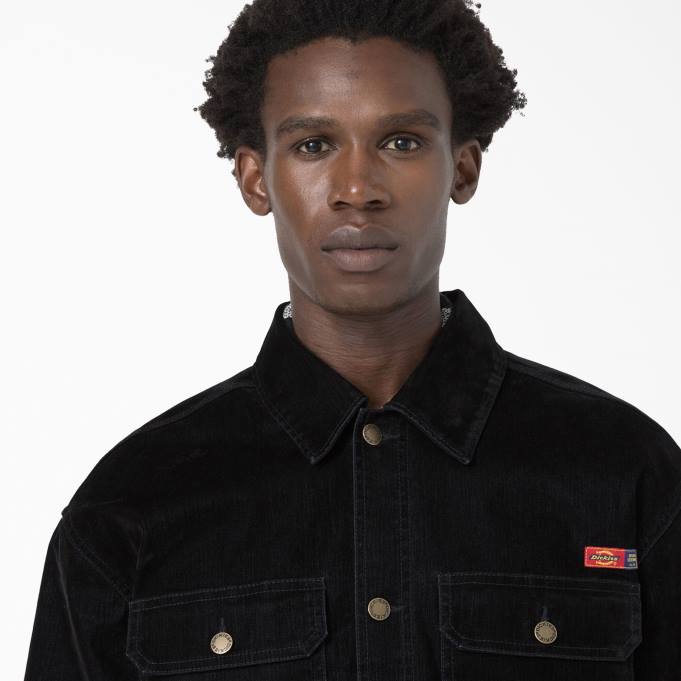 Dickies رجال حفل الافتتاح قطيع سترة فائدة الدنيم أسود (bkx) ثياب 84441064