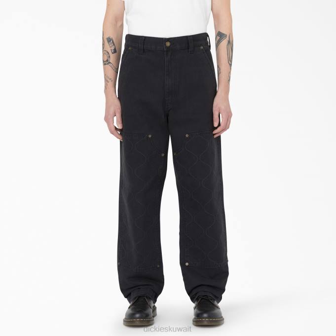 Dickies رجال بنطال ثورسبي مزدوج الاستخدام من الأمام أسود (bkx) ثياب 8444294