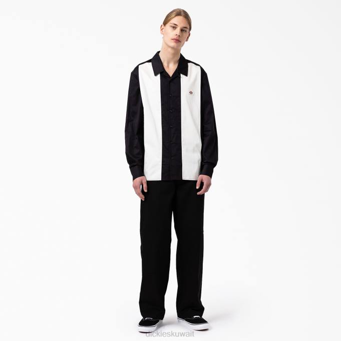 Dickies رجال ويستوفر قميص طويل الأكمام أسود (bkx) ثياب 8444837