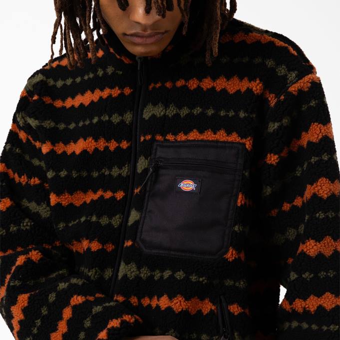 Dickies رجال سترة فالكفيل الصوف أسود / أخضر عسكري (bmn) ثياب 84441164