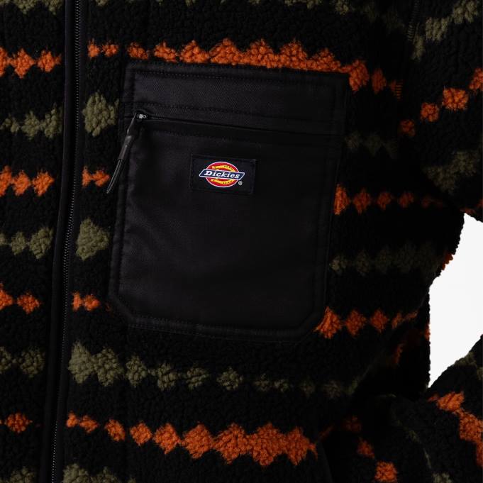 Dickies رجال سترة فالكفيل الصوف أسود / أخضر عسكري (bmn) ثياب 84441164