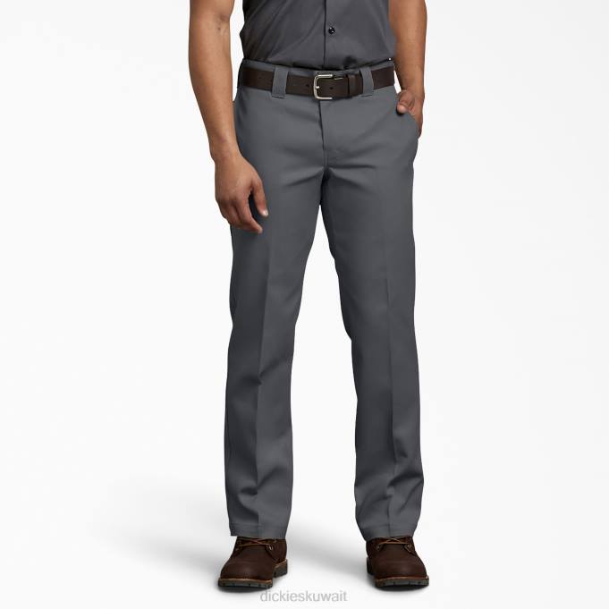 Dickies رجال سروال عمل فليكس سليم فيت رمادي فحمي (ch) ملابس العمل 8444153
