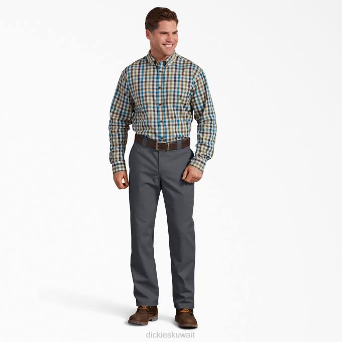 Dickies رجال نشط الخصر السراويل العادية رمادي فحمي (ch) ملابس العمل 8444169