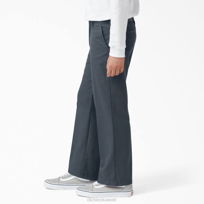 Dickies أطفال سروال كلاسيكي ملائم رمادي فحمي (ch) ثياب 84442656