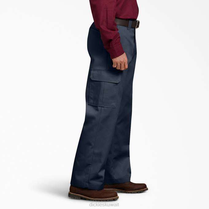 Dickies رجال استرخاء صالح السراويل العمل البحرية الداكنة (dn) ملابس العمل 8444127