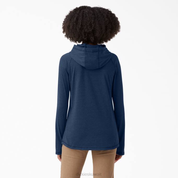 Dickies نحيف قميص الشمس أداء التبريد هيذر البحرية الداكنة (dnh) ثياب 84441661