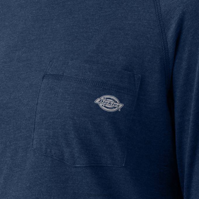 Dickies نحيف قميص الشمس أداء التبريد هيذر البحرية الداكنة (dnh) ثياب 84441661