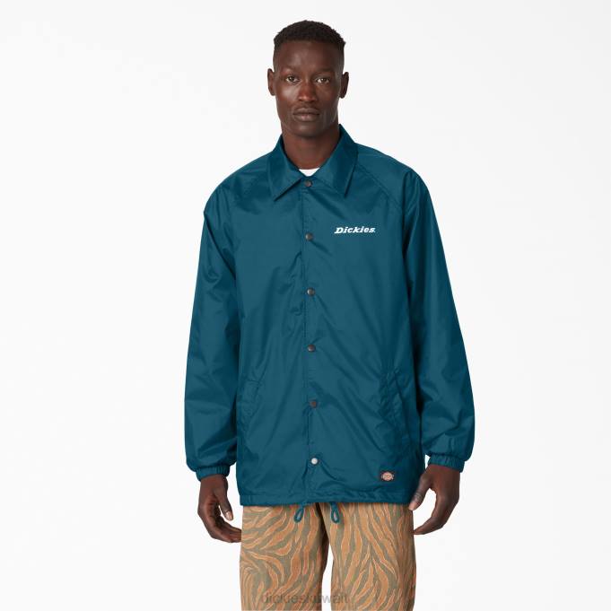 Dickies رجال سترة المدربين النايلون السماء العميقة (ds1) ثياب 84441144