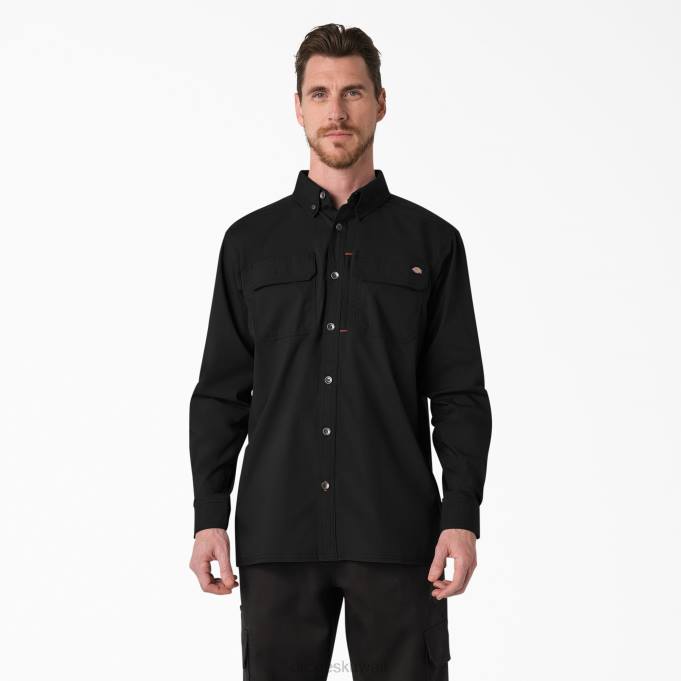 Dickies رجال قميص duratech ranger ripstop أسود (bk) ملابس العمل 8444686