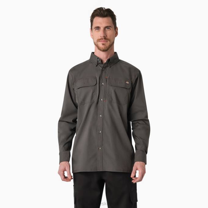 Dickies رجال قميص duratech ranger ripstop سليت جراي (sl) ملابس العمل 8444690