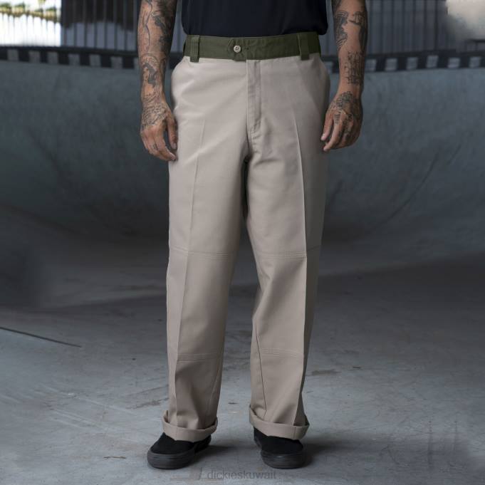 Dickies رجال بنطلون روني ساندوفال مزدوج الركبة كتلة ألوان رمال الصحراء / الزيتون (dvc) ثياب 8444234