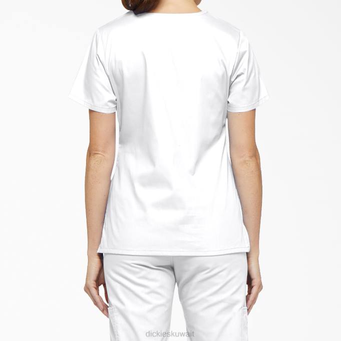 Dickies نحيف أعلى فرك توقيع إي دي إس أبيض (dwh) ثياب 84442616