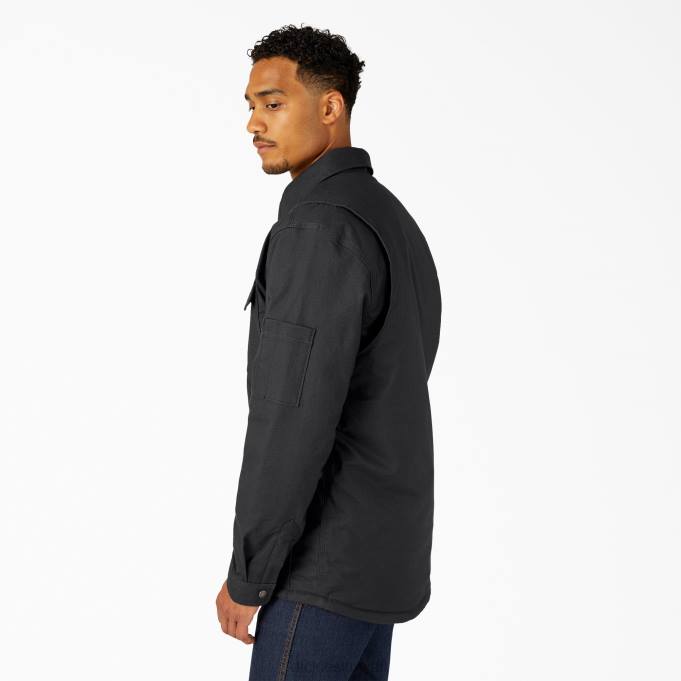 Dickies رجال سترة قميص بطة فليكس مع dwr أسود (bk) ثياب 84441015