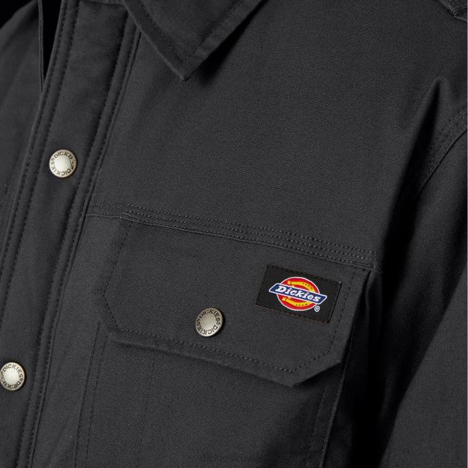 Dickies رجال سترة قميص بطة فليكس مع dwr أسود (bk) ثياب 84441015