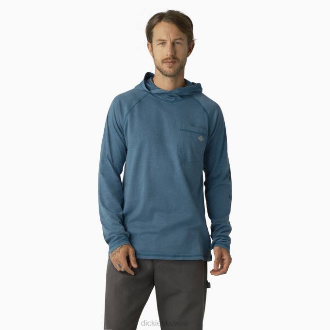 Dickies رجال قميص الشمس أداء التبريد السماء العميقة (esd) ثياب 8444655