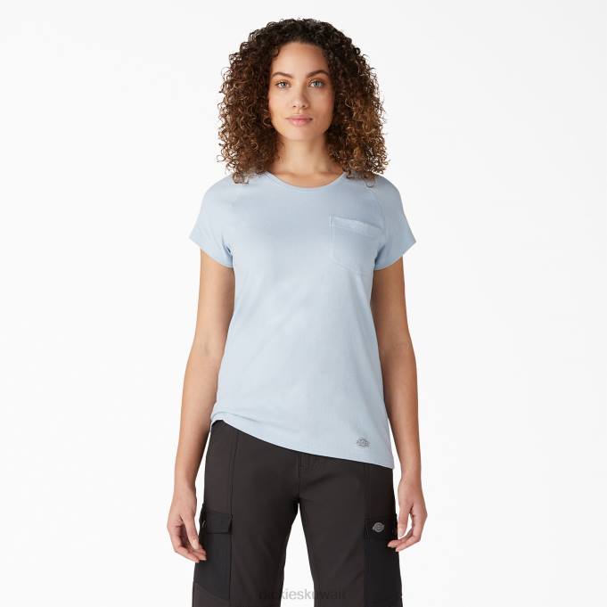 Dickies نحيف تي شيرت تبريد قصير الأكمام ضباب أزرق (fe) ثياب 84441576