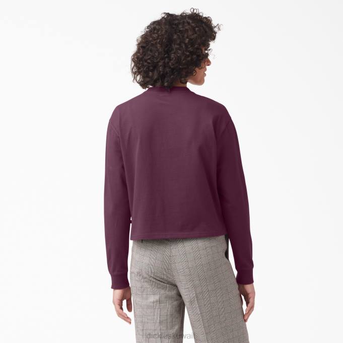 Dickies نحيف قميص لوريتو قصير الأكمام نبيذ العنب (gw9) ثياب 84442160