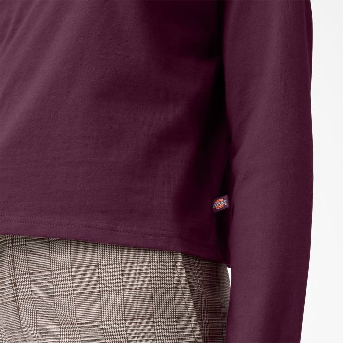 Dickies نحيف قميص لوريتو قصير الأكمام نبيذ العنب (gw9) ثياب 84442160