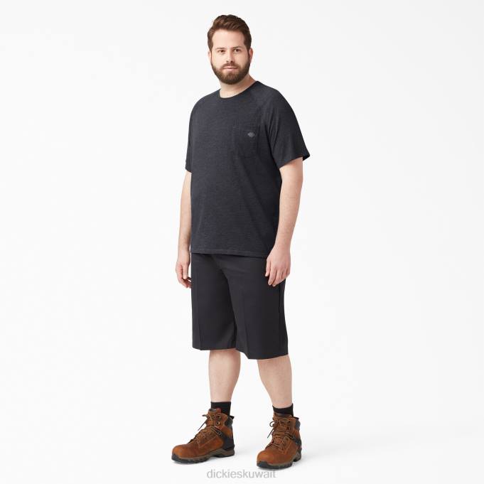 Dickies رجال تي شيرت تبريد قصير الأكمام هيذر بلاك (kbh) ثياب 8444548