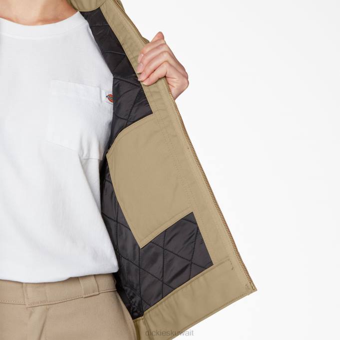 Dickies نحيف سترة أيزنهاور معزولة الكاكي العسكري (ksh) ثياب 84441541