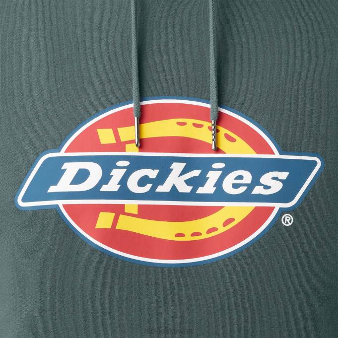Dickies رجال كنزة بغطاء للرأس بشعار ثلاثي الألوان طارد للماء لينكولن جرين (ln) ثياب 84441108