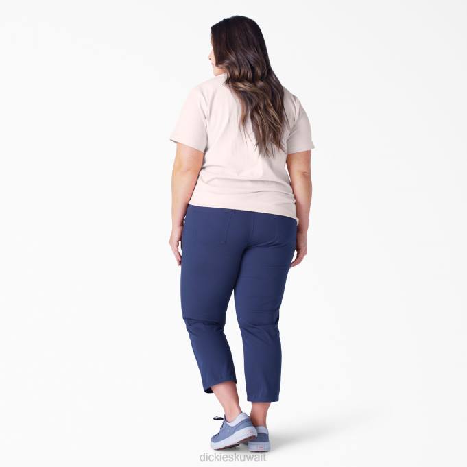 Dickies نحيف بالإضافة إلى تي شيرت قصير الأكمام للوزن الثقيل لوتس الوردي (lo2) ثياب 84441973