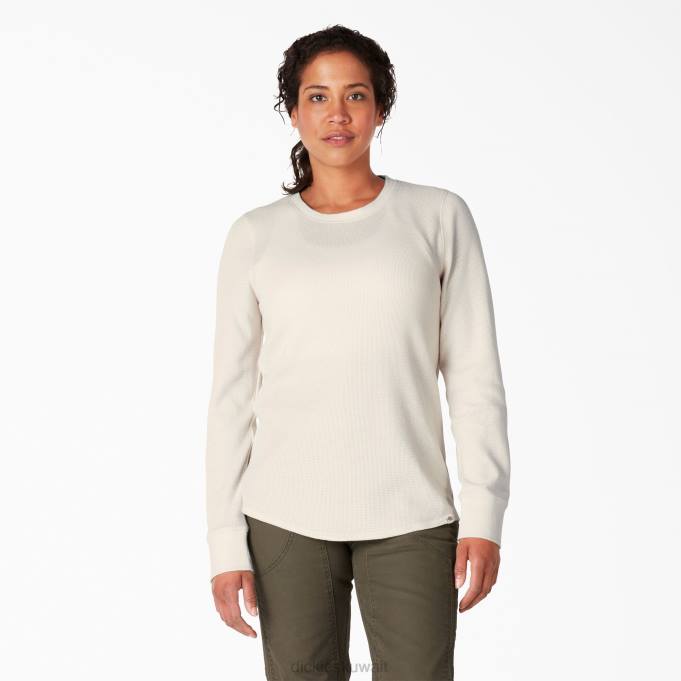 Dickies نحيف قميص حراري طويل الأكمام هيذر الشوفان (o2h) ملابس العمل 84442050