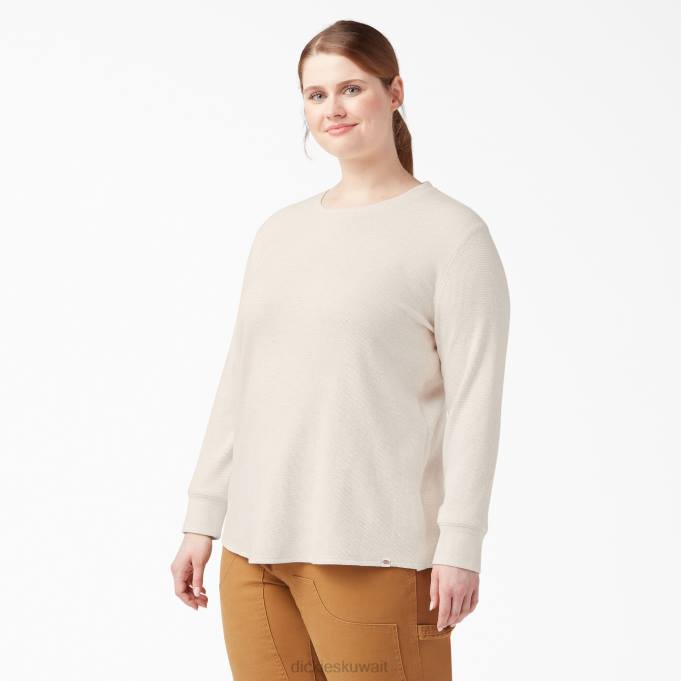 Dickies نحيف بالإضافة إلى قميص حراري طويل الأكمام هيذر الشوفان (o2h) ثياب 84442073