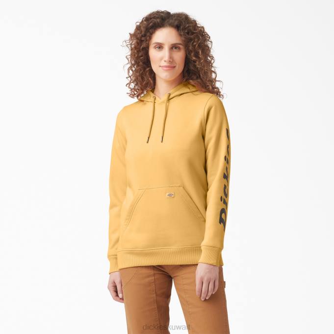 Dickies نحيف كنزة ثقيلة الوزن بشعار الماركة توهج برتقالي (og3) ثياب 84442311