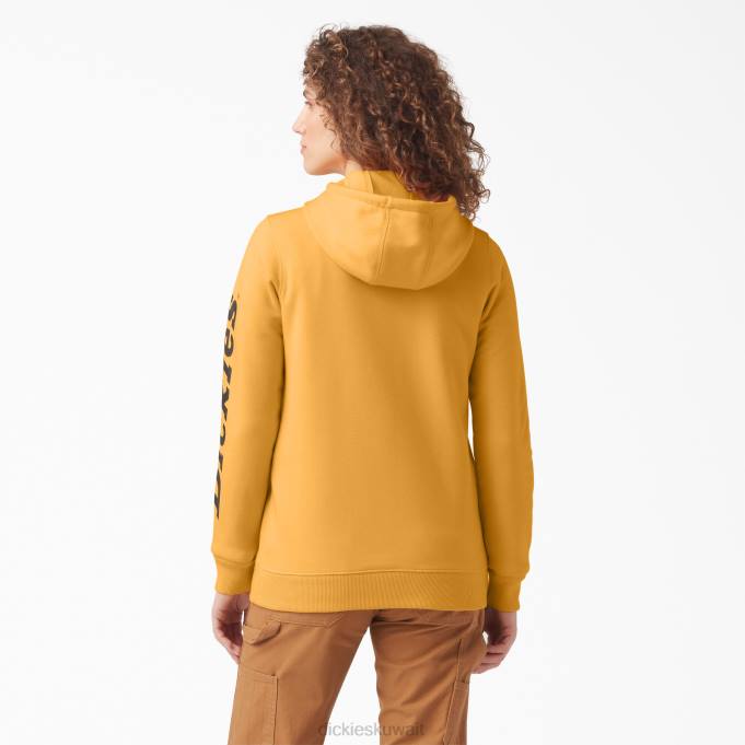 Dickies نحيف كنزة ثقيلة الوزن بشعار الماركة توهج برتقالي (og3) ثياب 84442311